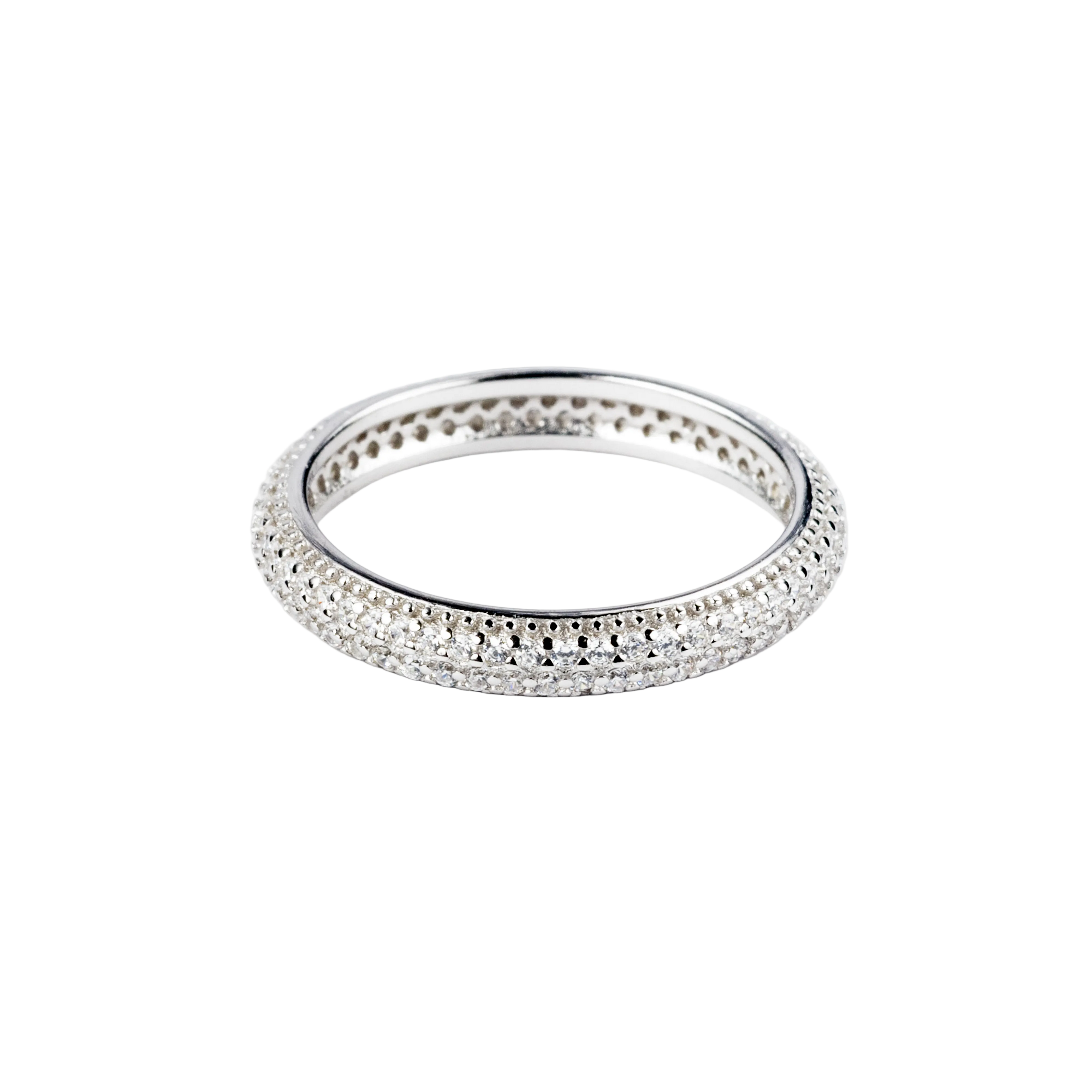 Silver Elegant Sparkle Band