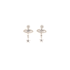 Silver Star Ring Earrings