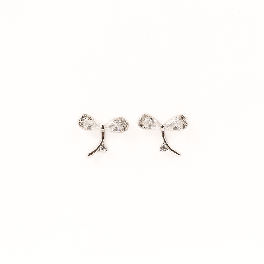 Silver Dragonfly Earrings