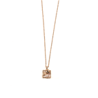 Golden Rose Square Necklace