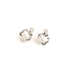 Silver Zircon Floral Studs