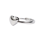Minimalistic Silver Heart Ring