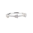 Silver Three Star Ring