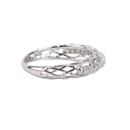 Silver Sparkling Infinite Loop Ring