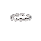 Silver Infinite Heart Band