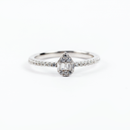 Silver Droplet Ring