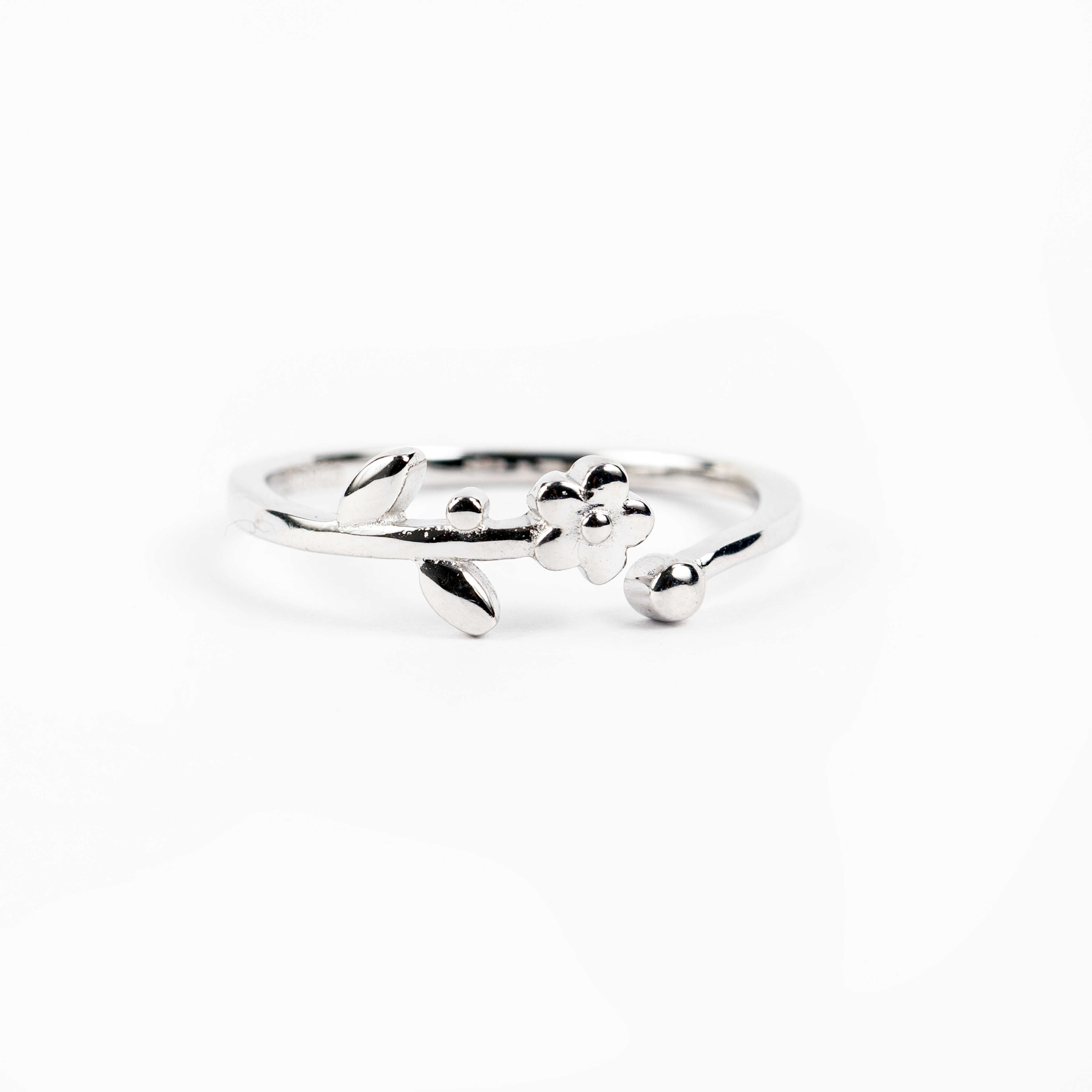Silver Flower Ring