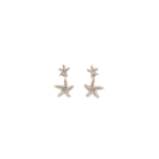 Silver Starfish Earrings