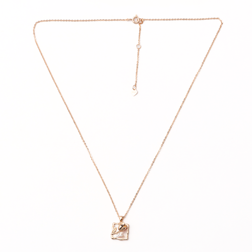 Minimalistic Square Silver Necklace