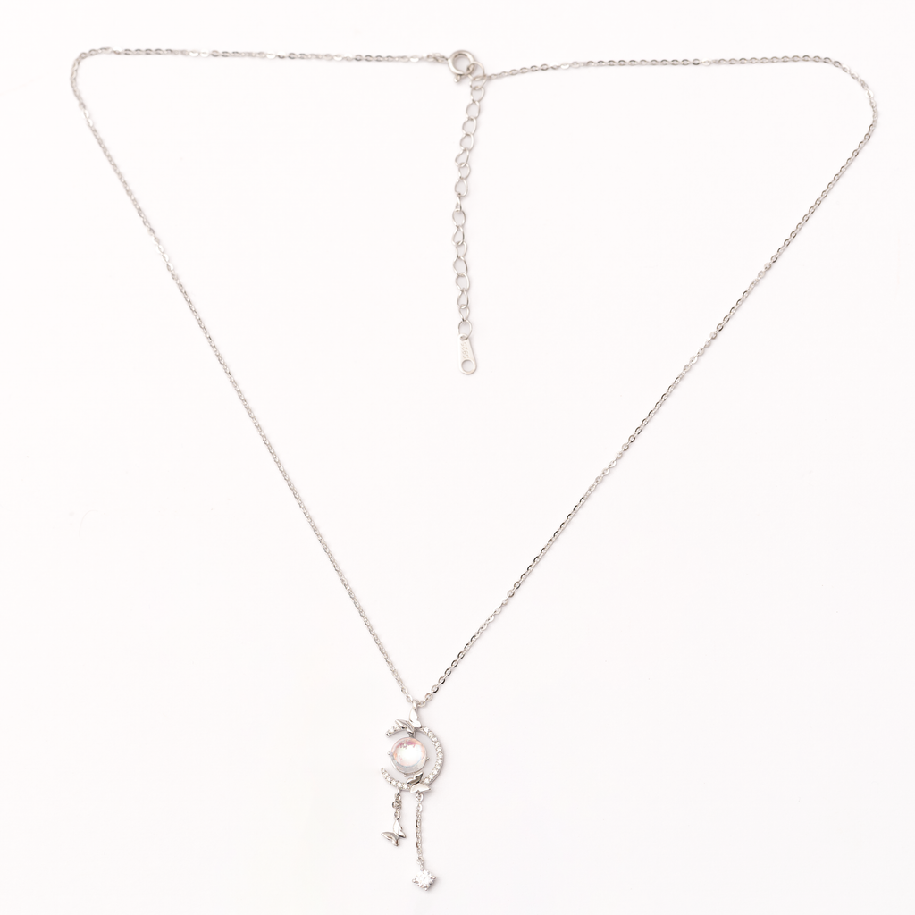 Silver Moonstone Necklace
