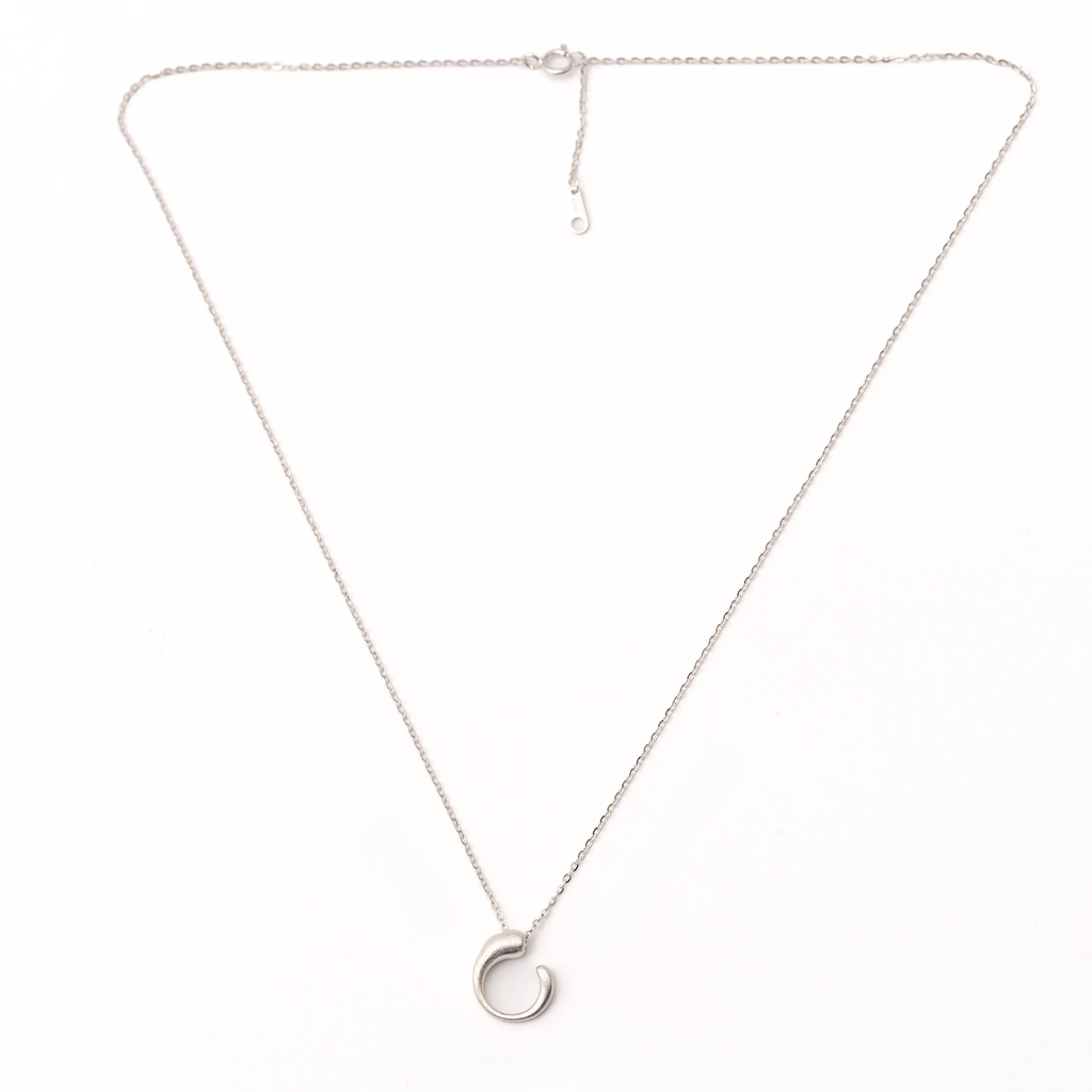 Minimalistic Arc Loop Necklace