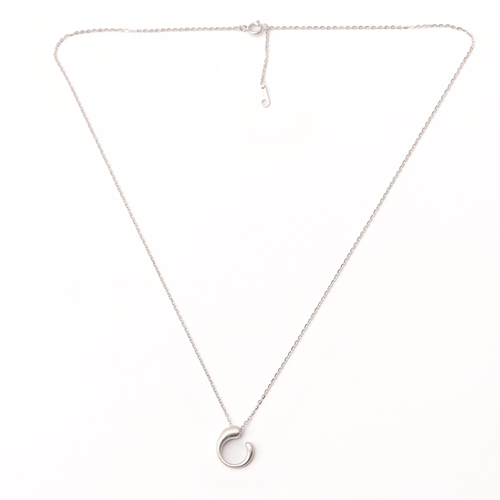 Minimalistic Arc Loop Necklace