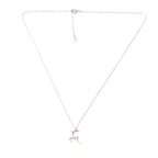 Minimalistic Silver Deer Necklace