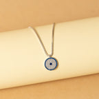 Silver Evil Eye Necklace