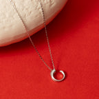 Minimalistic Arc Loop Necklace