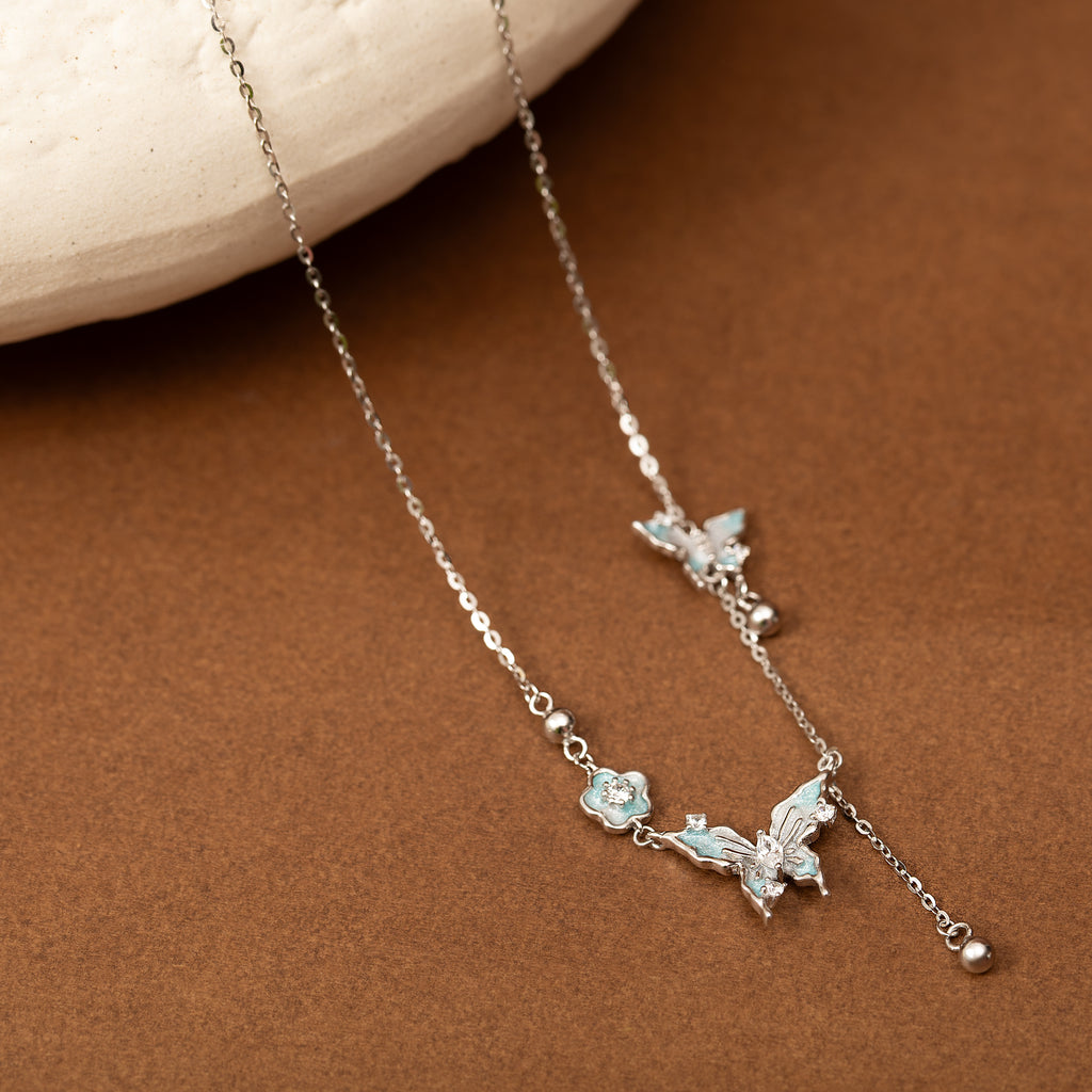 Silver Butterfly Necklace
