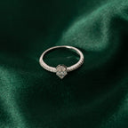 Silver Droplet Ring