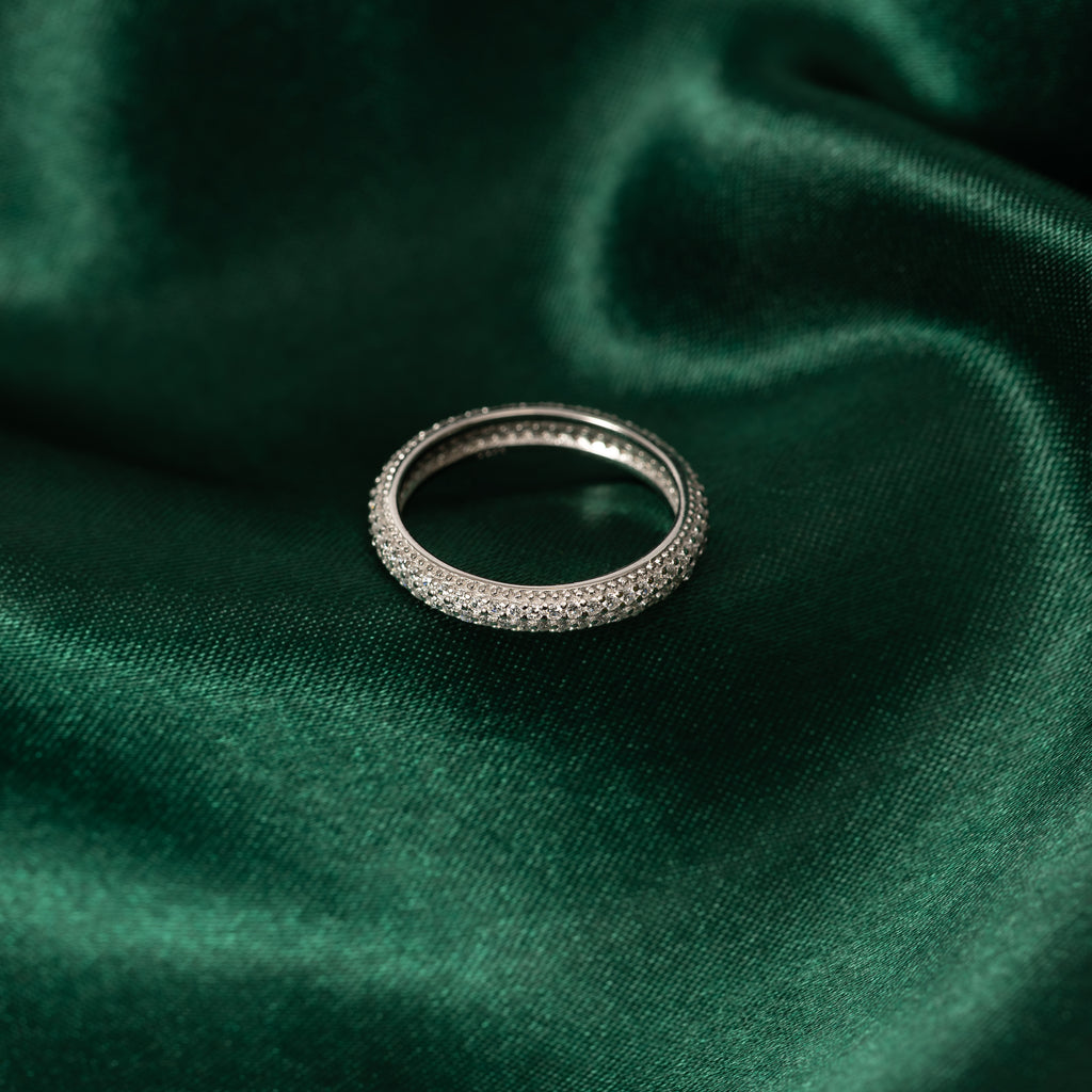 Silver Elegant Sparkle Band