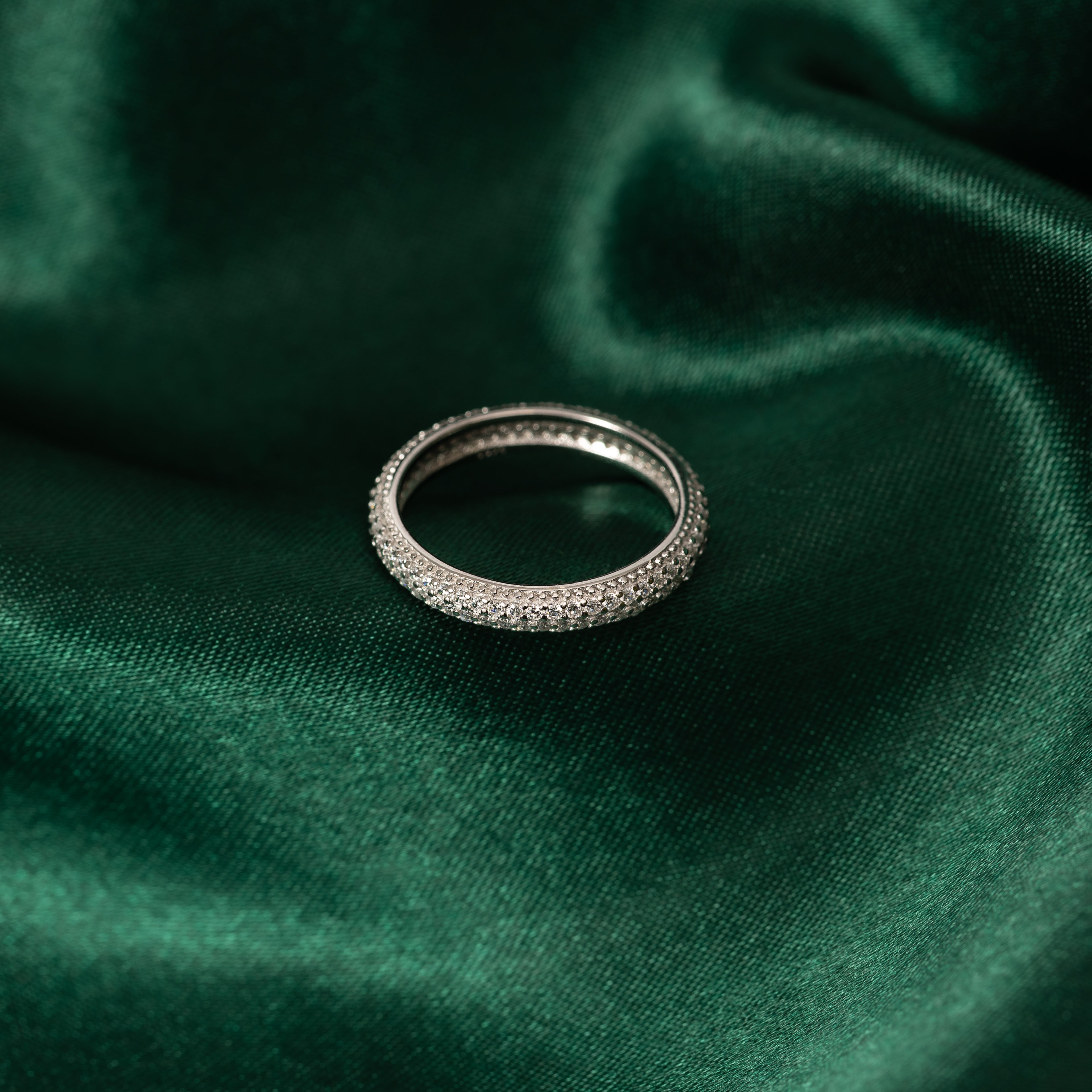 Silver Elegant Sparkle Band