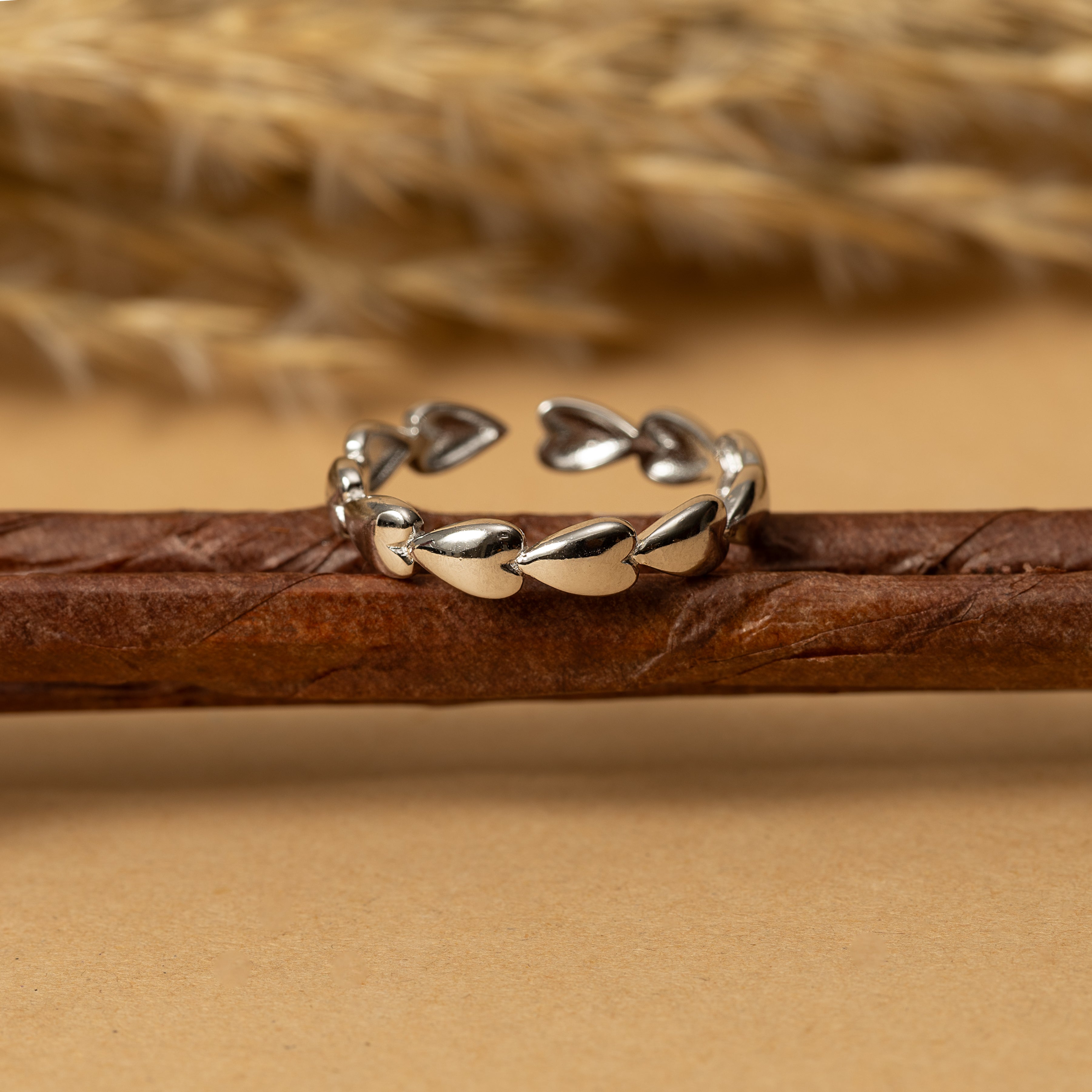 Silver Infinite Heart Band