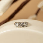Silver Three Petal Ring