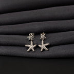Silver Starfish Earrings