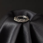 Silver Sparkling Infinite Loop Ring