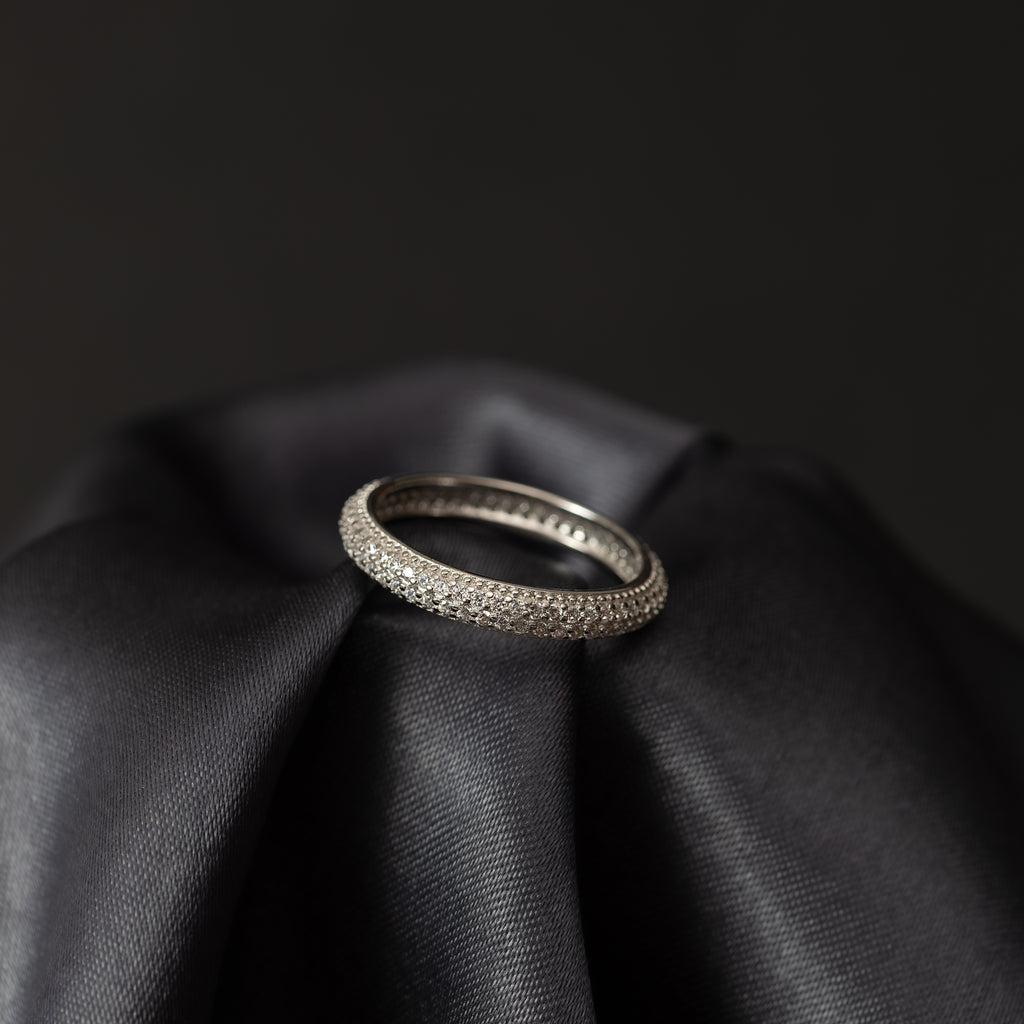 Silver Elegant Sparkle Band