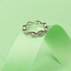 Silver Knot Loop Ring