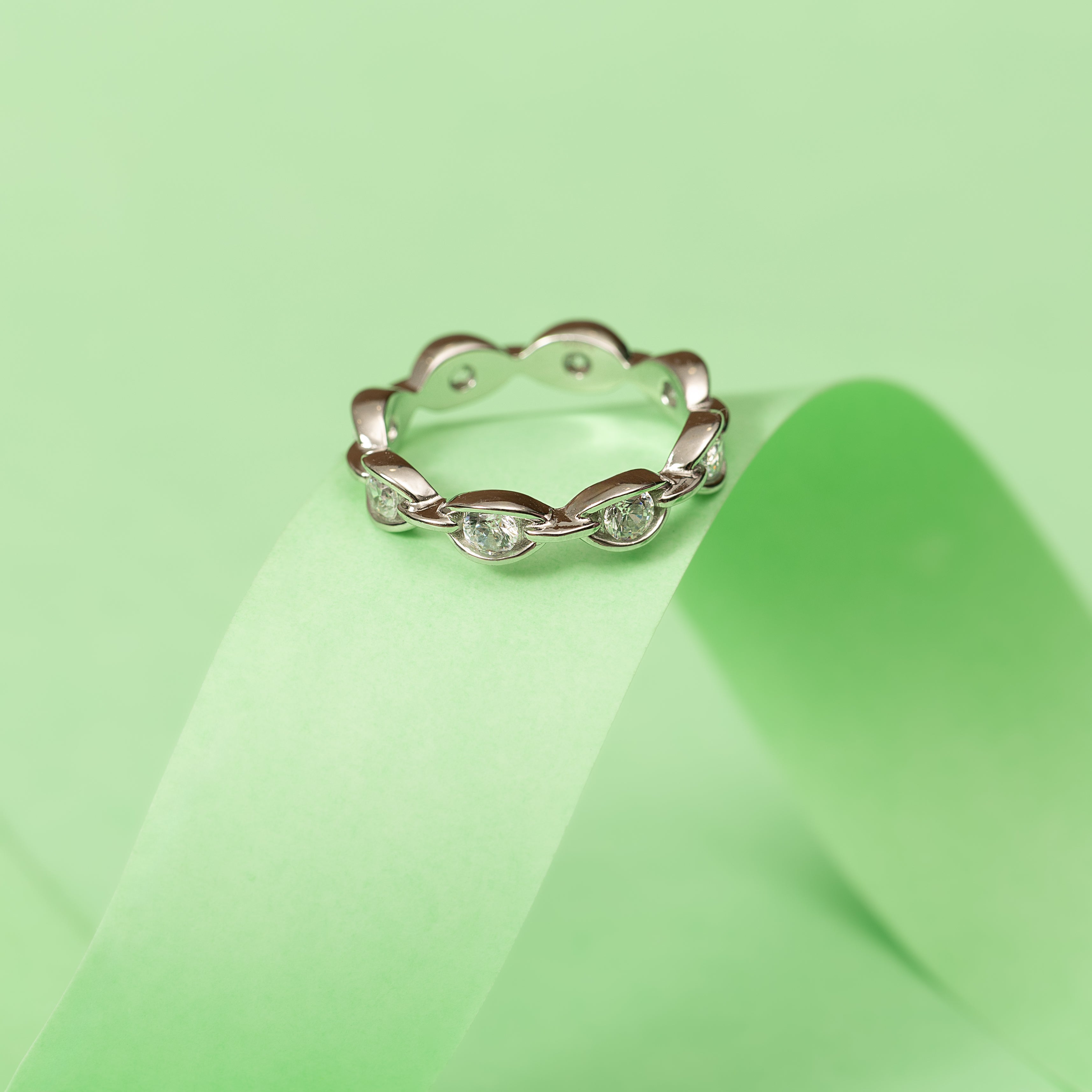 Silver Knot Loop Ring