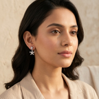 Silver Starfish Earrings