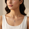 Minimalistic Silver Deer Necklace