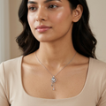 Silver Moonstone Necklace