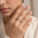 Silver Three Star Ring