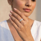 Silver Elegant Sparkle Band