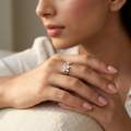 Silver Dual Flower Ring