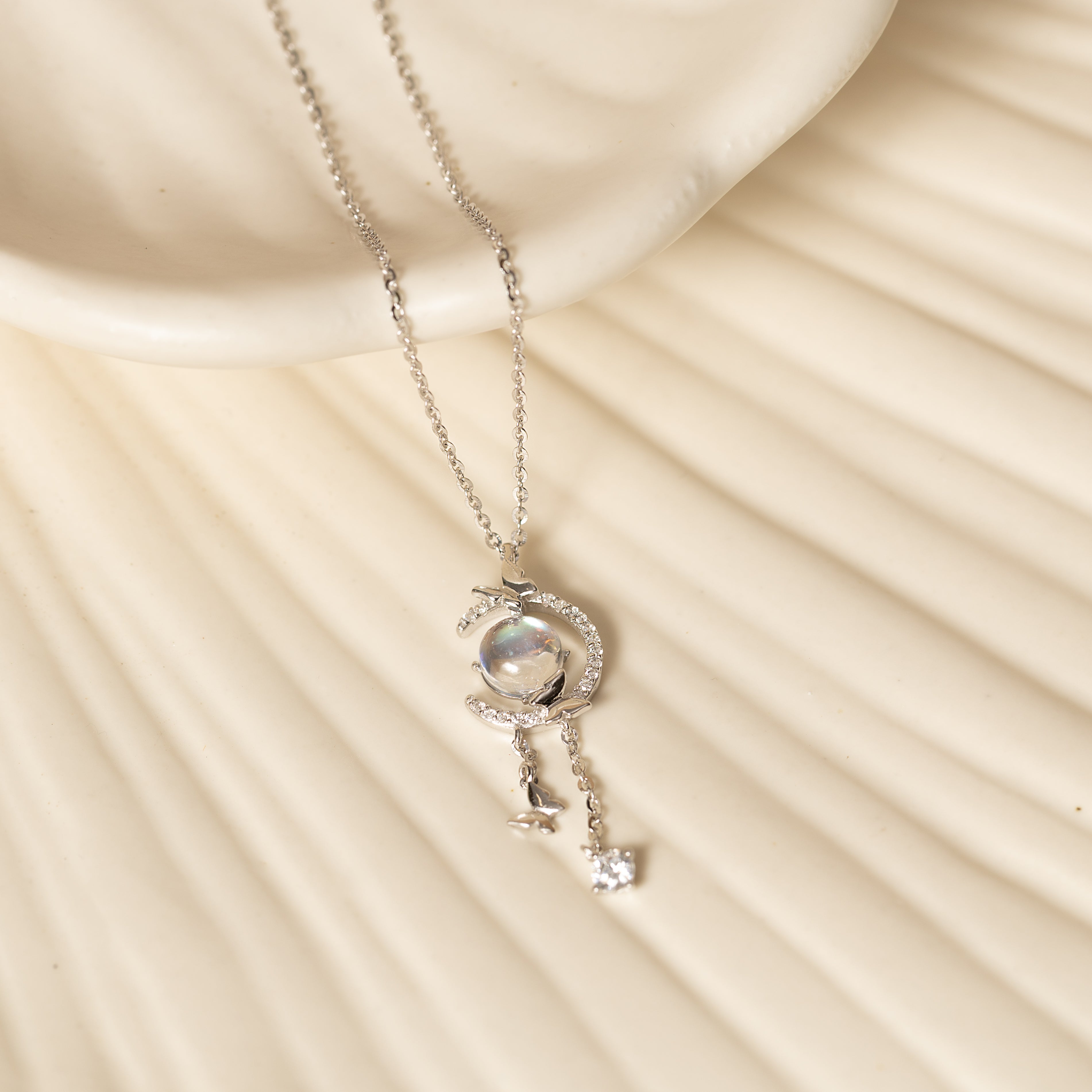 Silver Moonstone Necklace