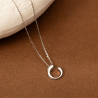 Minimalistic Arc Loop Necklace