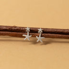 Silver Starfish Earrings
