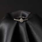 Silver Droplet Ring