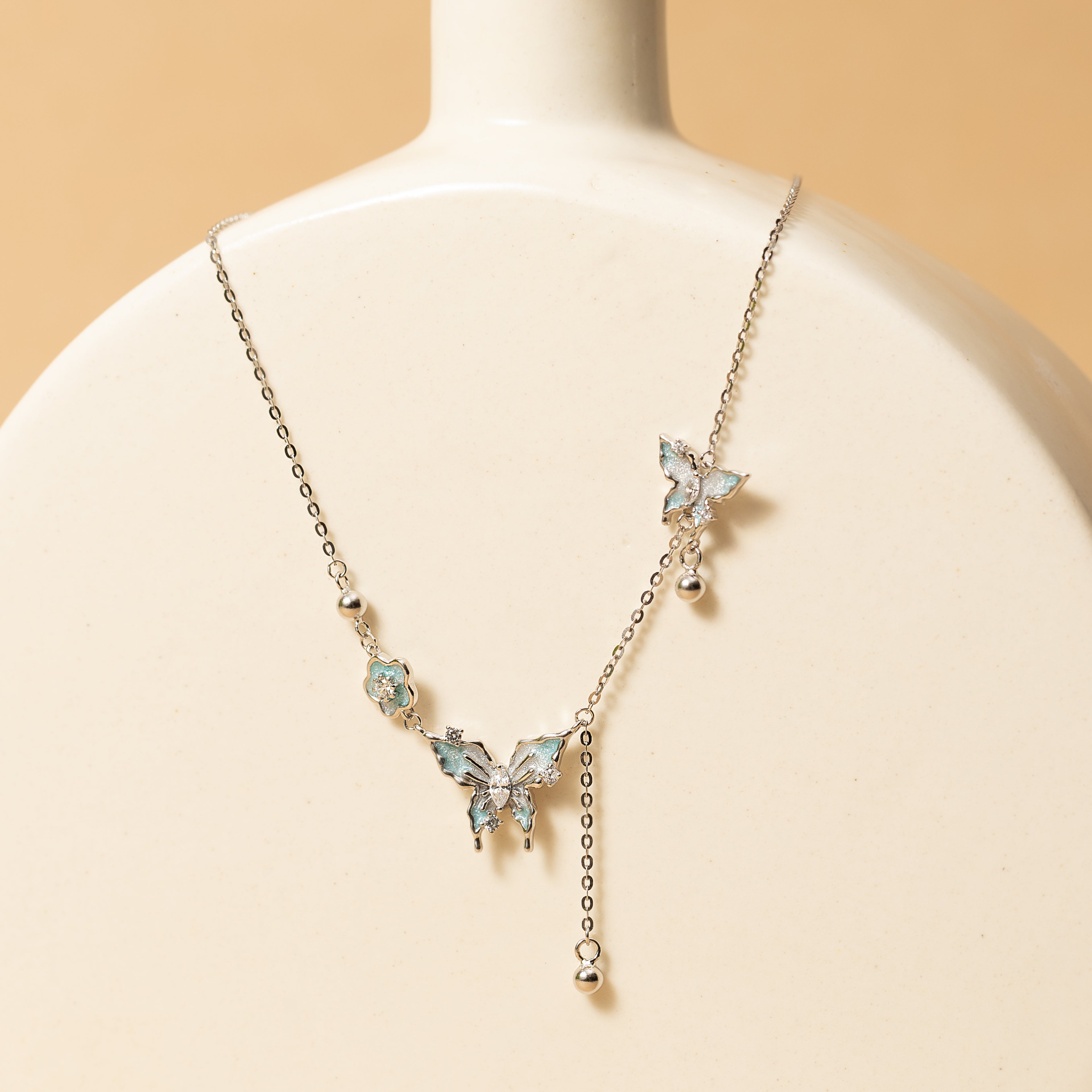 Silver Butterfly Necklace